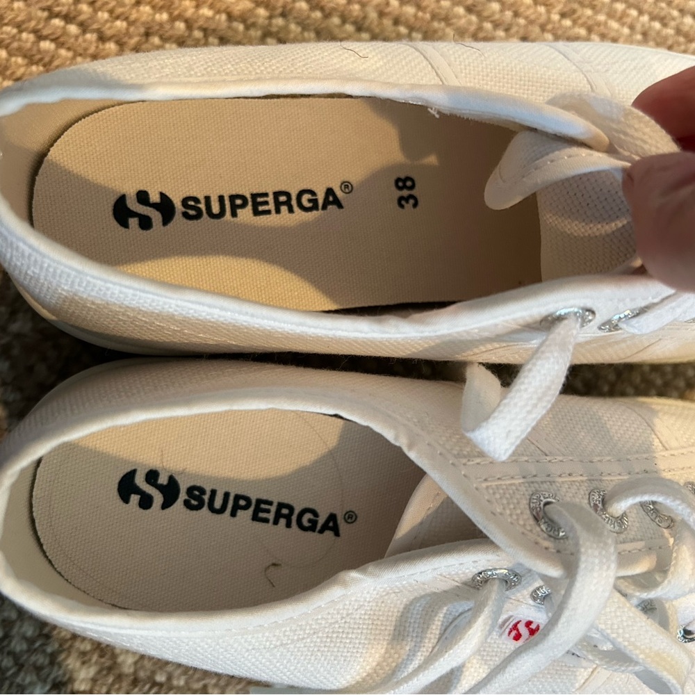 Superga White Platform Sneaker - Picture 5 of 5
